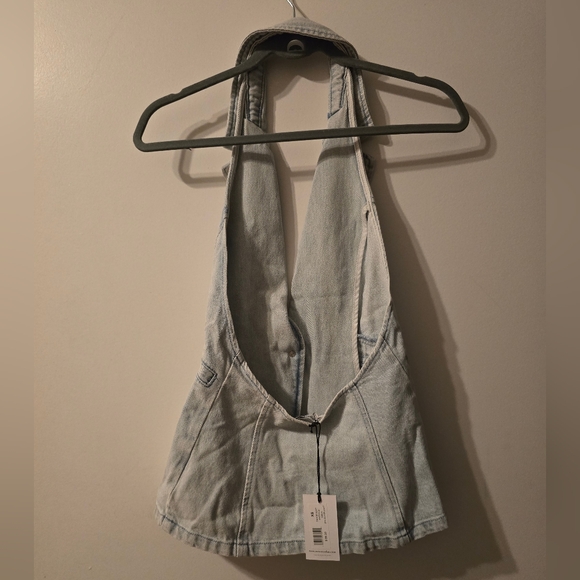 NWT $98 WeWoreWhat Denim Vest In Size Xs - Picture 9 of 11